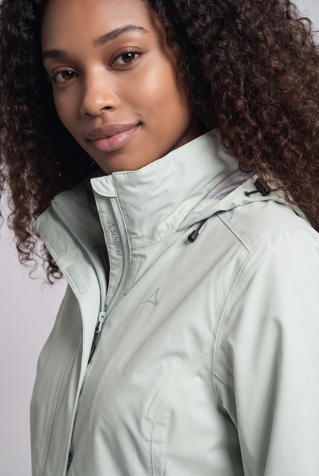 Schöffel Regenjacke »Jacket Gmund L« mit Kapuze sportlicher Stil, wasserdicht, winddicht, atmungsaktiv, Übergangsjacke