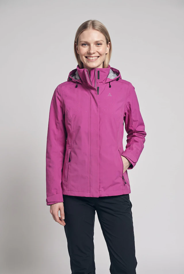Schöffel Regenjacke »Jacket Gmund L« mit Kapuze sportlicher Stil, wasserdicht, winddicht, atmungsaktiv, Übergangsjacke