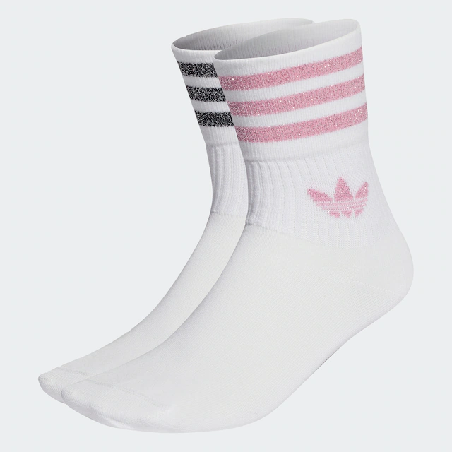 adidas Originals Sportsocken »MID-CUT GLITTER CREW, 2 PAAR« 2 Paar tlg. wadenlange Passform, für Erwachsene, im 2er-Pack