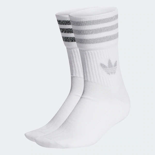 adidas Originals Sportsocken »MID-CUT GLITTER CREW, 2 PAAR« 2 Paar tlg. wadenlange Passform, für Erwachsene, im 2er-Pack
