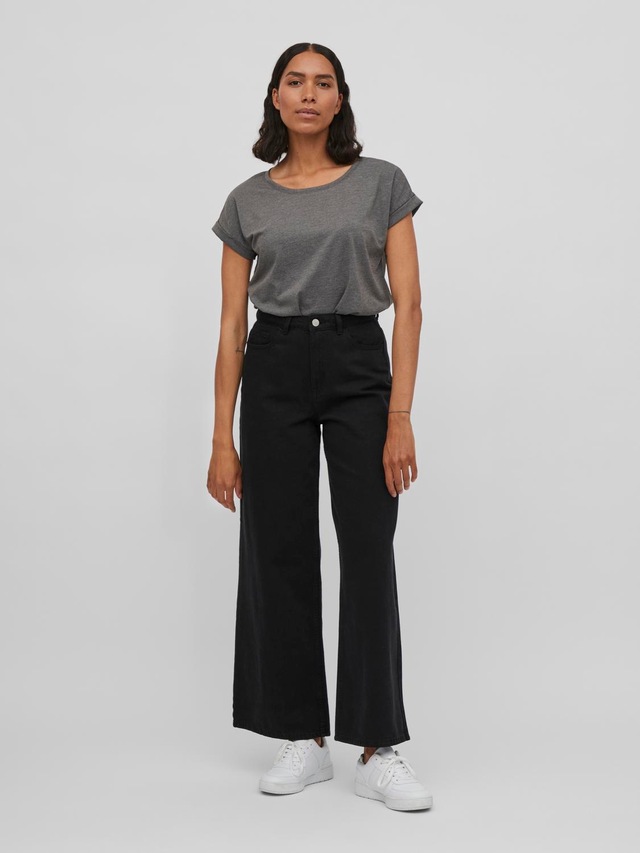 Vila Rundhalsshirt »VIDREAMERS NEW PURE T-SHIRT/SU-NOOS« Baumwollmischung, regular fit