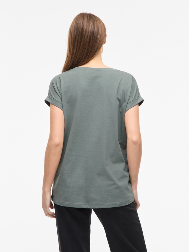 Vila Rundhalsshirt »VIDREAMERS NEW PURE T-SHIRT/SU-NOOS« Baumwollmischung, regular fit