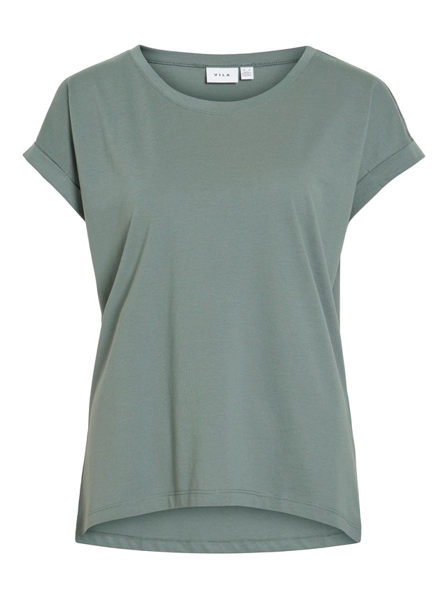 Vila Rundhalsshirt »VIDREAMERS NEW PURE T-SHIRT/SU-NOOS« Baumwollmischung, regular fit