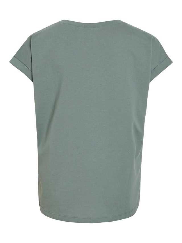 Vila Rundhalsshirt »VIDREAMERS NEW PURE T-SHIRT/SU-NOOS« Baumwollmischung, regular fit