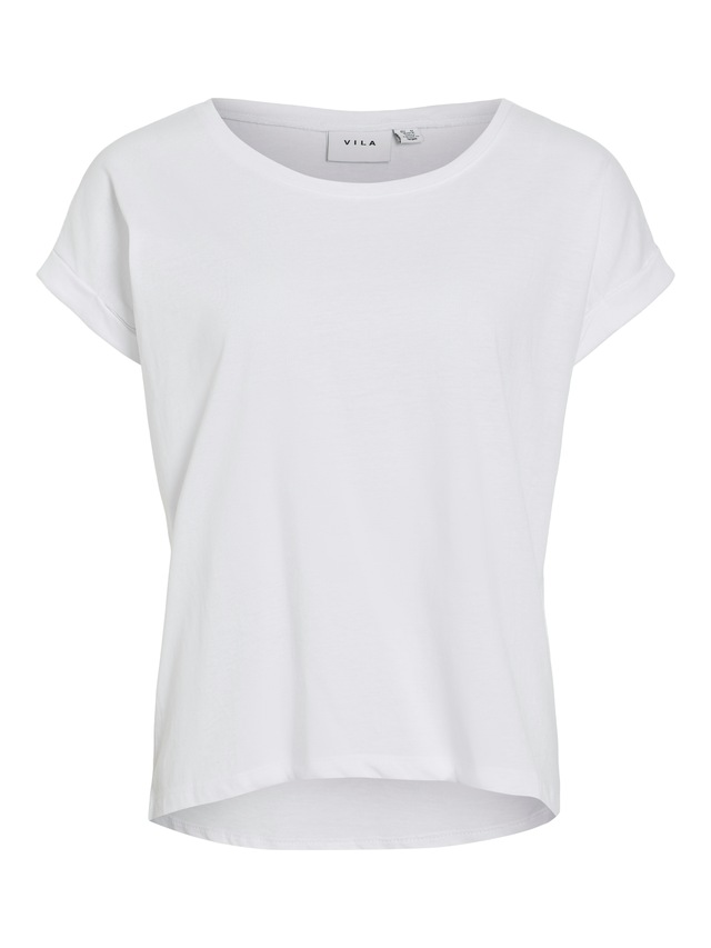 Vila Rundhalsshirt »VIDREAMERS NEW PURE T-SHIRT/SU-NOOS« Baumwollmischung, regular fit