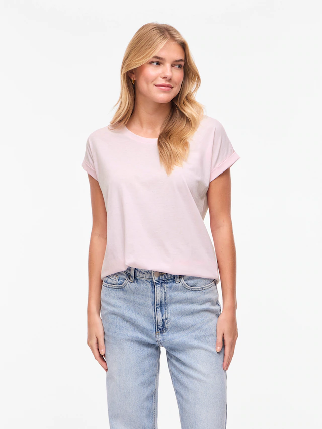 Vila Rundhalsshirt »VIDREAMERS NEW PURE T-SHIRT/SU-NOOS« Baumwollmischung, regular fit