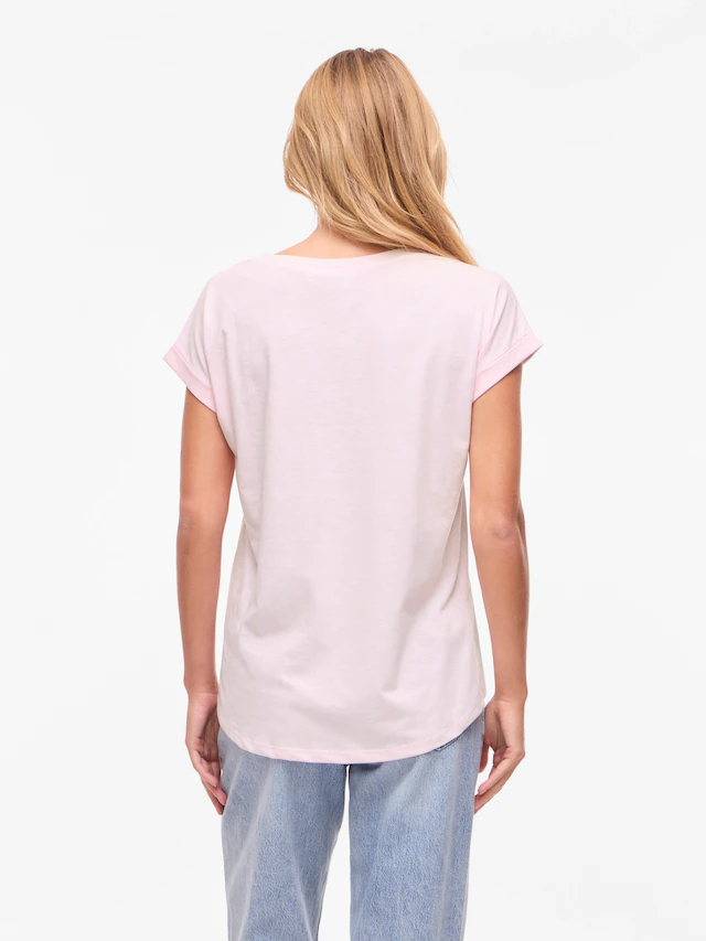 Vila Rundhalsshirt »VIDREAMERS NEW PURE T-SHIRT/SU-NOOS« Baumwollmischung, regular fit