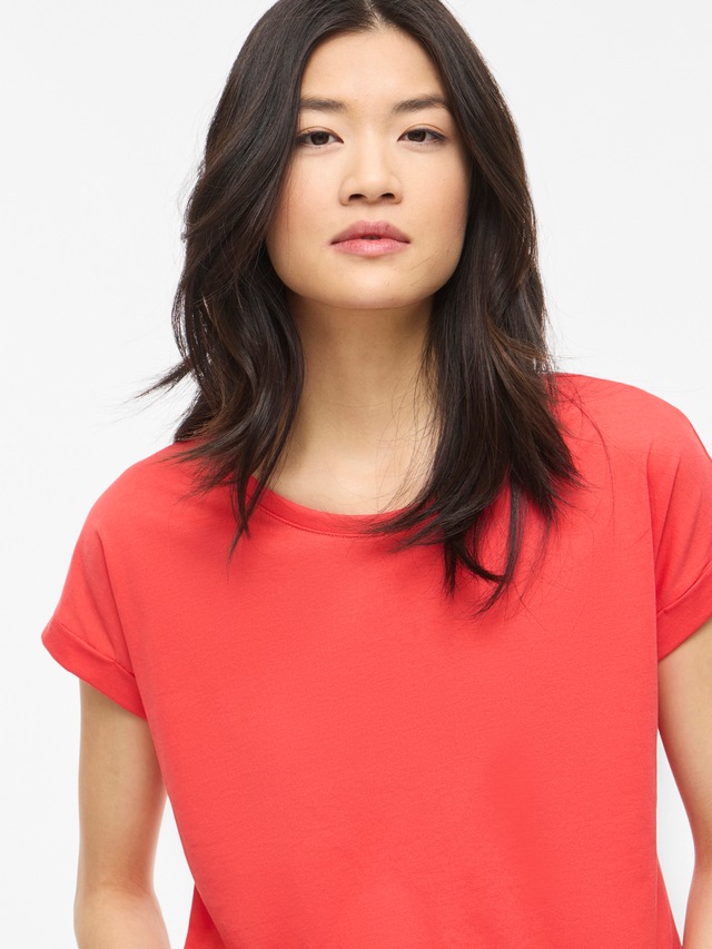 Vila Rundhalsshirt »VIDREAMERS NEW PURE T-SHIRT/SU-NOOS« Baumwollmischung, regular fit