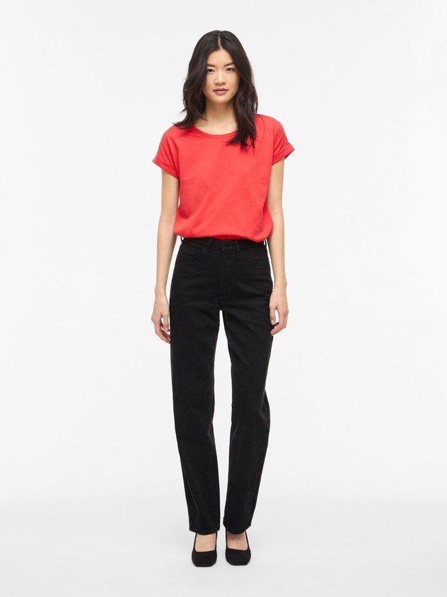 Vila Rundhalsshirt »VIDREAMERS NEW PURE T-SHIRT/SU-NOOS« Baumwollmischung, regular fit