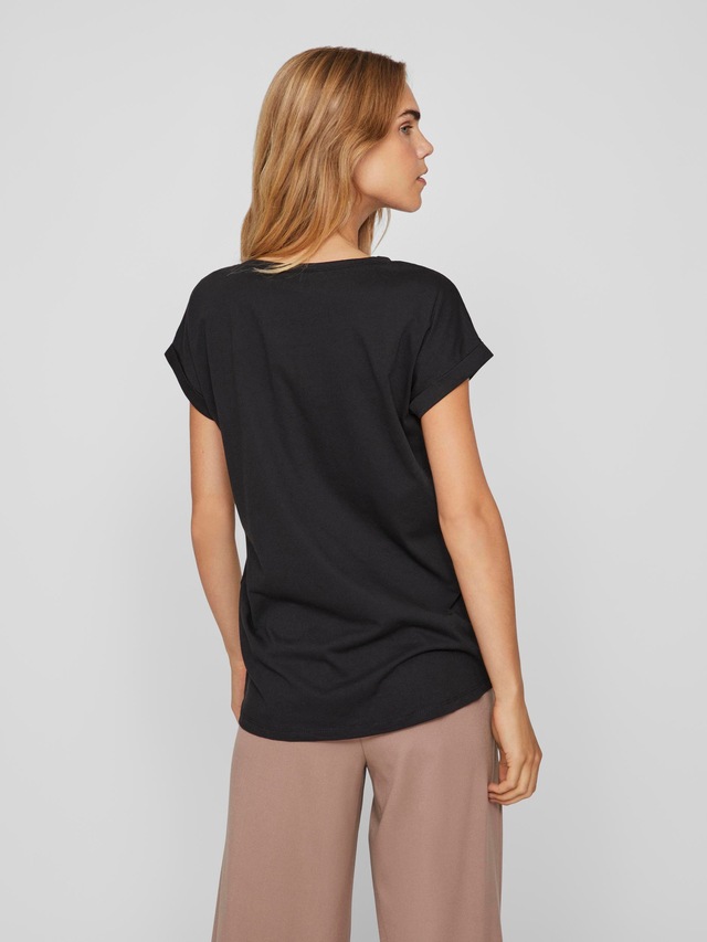 Vila Rundhalsshirt »VIDREAMERS NEW PURE T-SHIRT/SU-NOOS« Baumwollmischung, regular fit