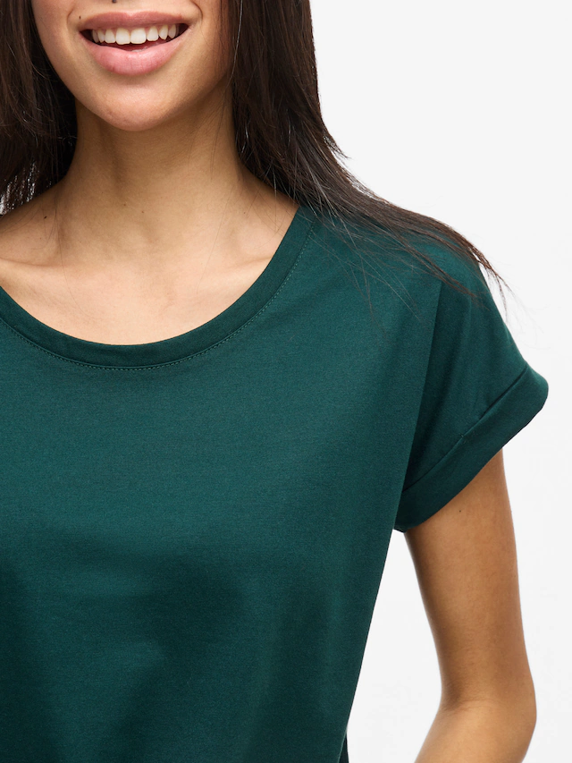 Vila Rundhalsshirt »VIDREAMERS NEW PURE T-SHIRT/SU-NOOS« Baumwollmischung, regular fit