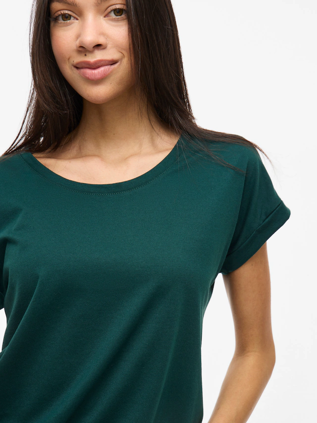 Vila Rundhalsshirt »VIDREAMERS NEW PURE T-SHIRT/SU-NOOS« Baumwollmischung, regular fit