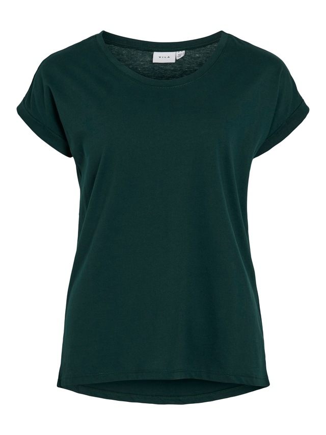 Vila Rundhalsshirt »VIDREAMERS NEW PURE T-SHIRT/SU-NOOS« Baumwollmischung, regular fit