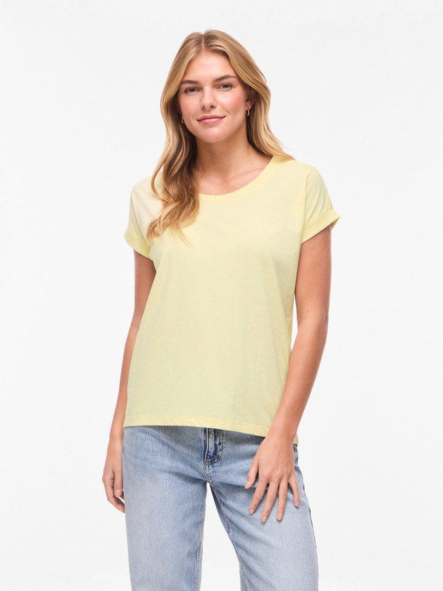 Vila Rundhalsshirt »VIDREAMERS NEW PURE T-SHIRT/SU-NOOS« Baumwollmischung, regular fit