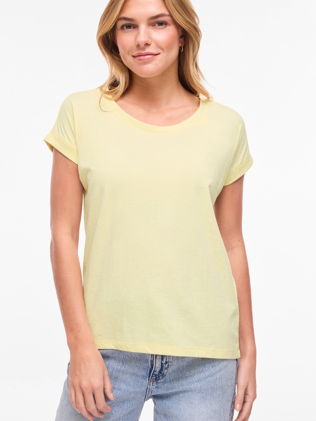 Vila Rundhalsshirt »VIDREAMERS NEW PURE T-SHIRT/SU-NOOS« Baumwollmischung, regular fit