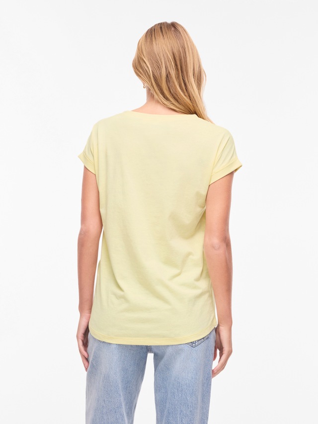 Vila Rundhalsshirt »VIDREAMERS NEW PURE T-SHIRT/SU-NOOS« Baumwollmischung, regular fit