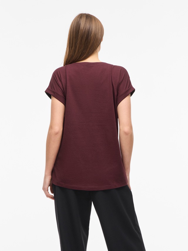 Vila Rundhalsshirt »VIDREAMERS NEW PURE T-SHIRT/SU-NOOS« Baumwollmischung, regular fit
