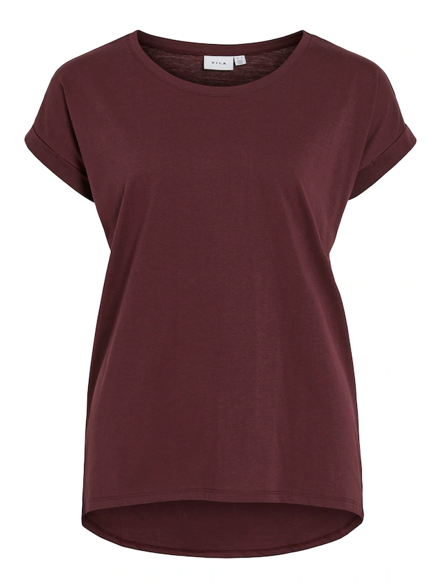 Vila Rundhalsshirt »VIDREAMERS NEW PURE T-SHIRT/SU-NOOS« Baumwollmischung, regular fit