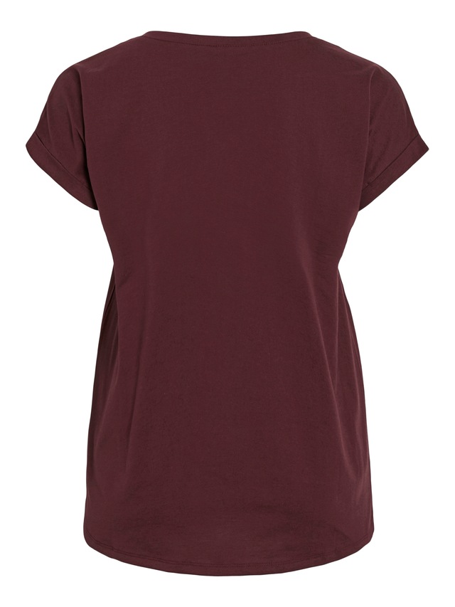 Vila Rundhalsshirt »VIDREAMERS NEW PURE T-SHIRT/SU-NOOS« Baumwollmischung, regular fit