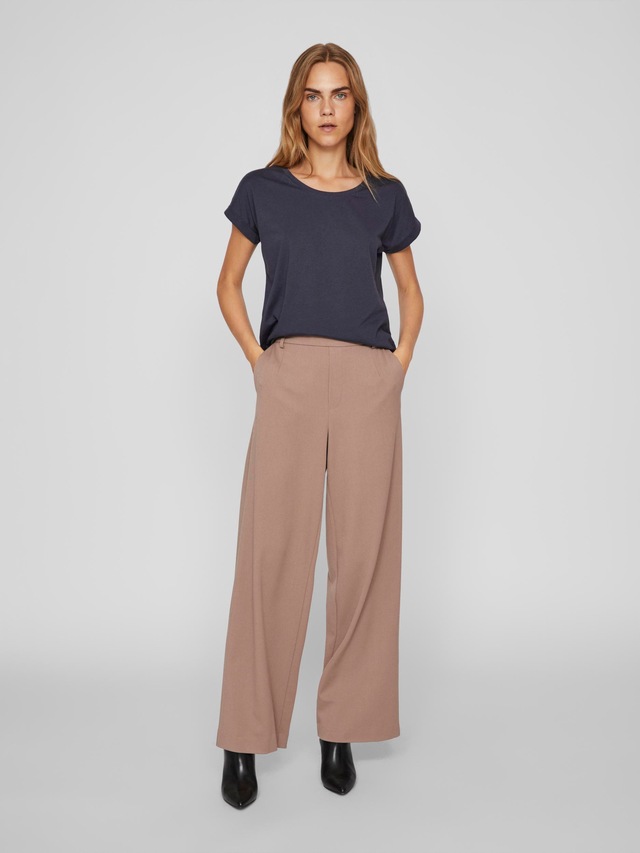 Vila Rundhalsshirt »VIDREAMERS NEW PURE T-SHIRT/SU-NOOS« Baumwollmischung, regular fit