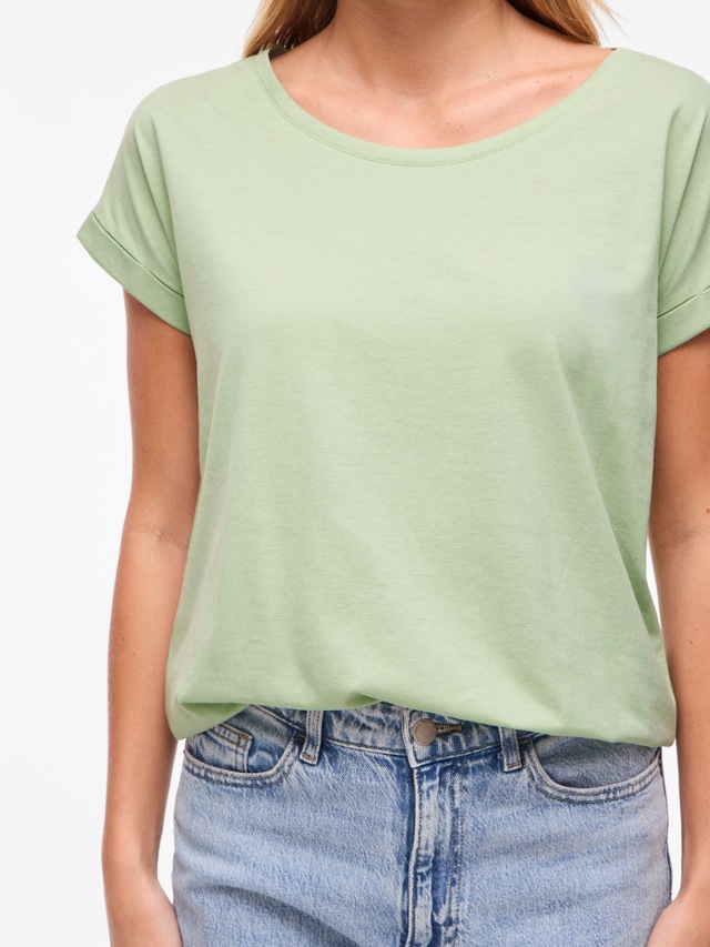 Vila Rundhalsshirt »VIDREAMERS NEW PURE T-SHIRT/SU-NOOS« Baumwollmischung, regular fit