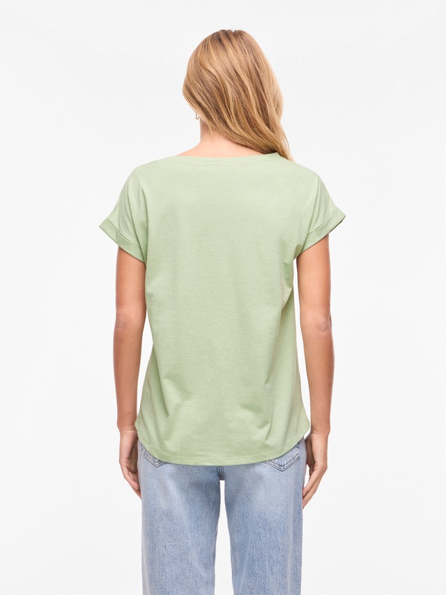 Vila Rundhalsshirt »VIDREAMERS NEW PURE T-SHIRT/SU-NOOS« Baumwollmischung, regular fit