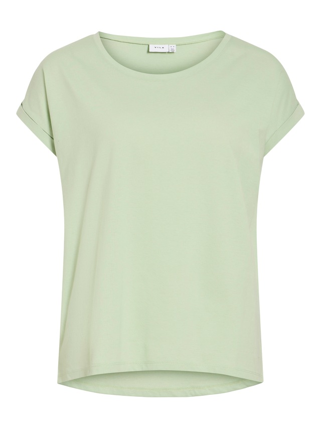 Vila Rundhalsshirt »VIDREAMERS NEW PURE T-SHIRT/SU-NOOS« Baumwollmischung, regular fit