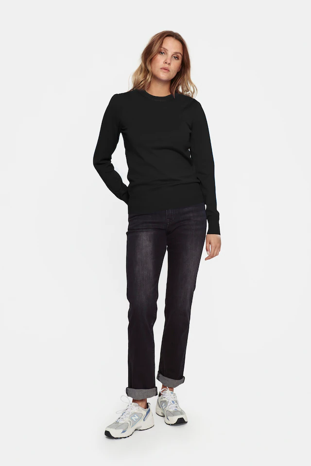 Saint Tropez Rundhalspullover »MilaSZ« Viskosemischung, Regular fit