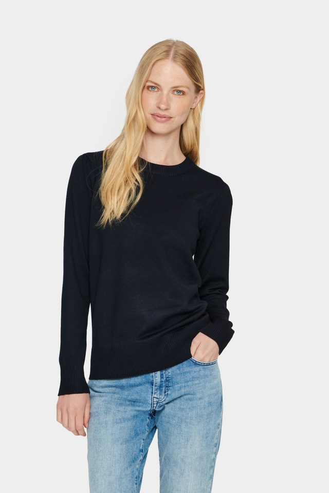 Saint Tropez Rundhalspullover »MilaSZ« Viskosemischung, Regular fit