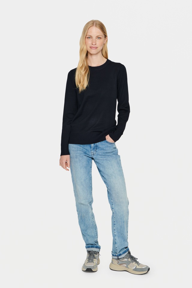Saint Tropez Rundhalspullover »MilaSZ« Viskosemischung, Regular fit