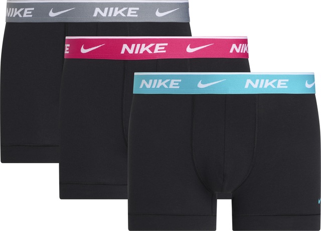 NIKE Underwear Trunk »TRUNK 3PK« Packung, 3er, 3 Stk. mit farbigem NIKE Logo-Elastikbund