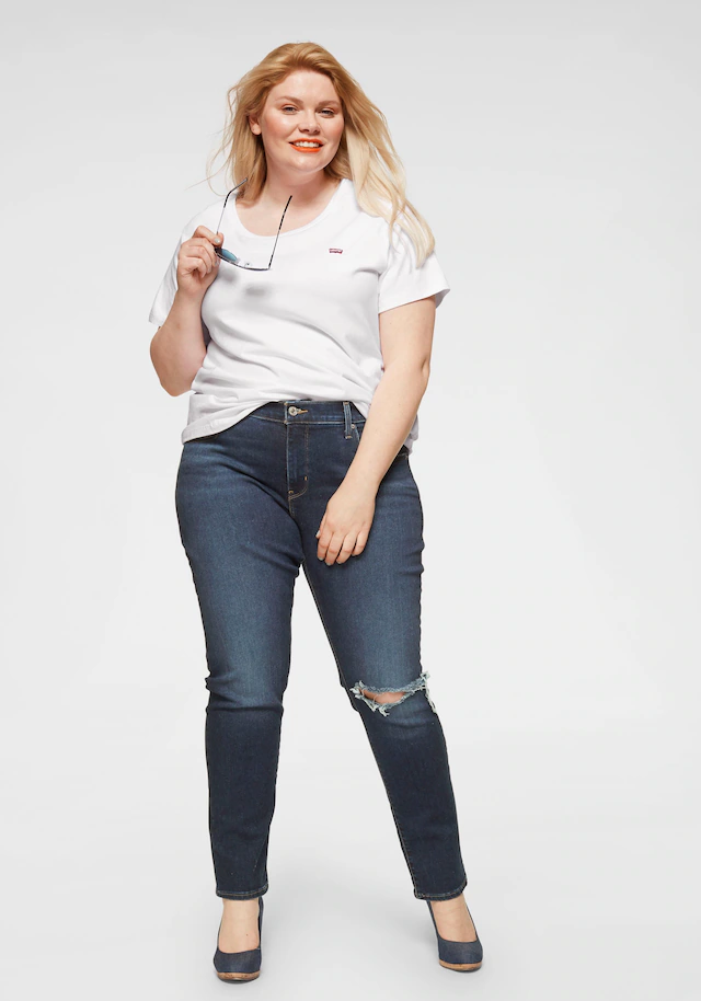 Levi's® Plus T-Shirt »THE PERFECT TEE« Figur umspielend