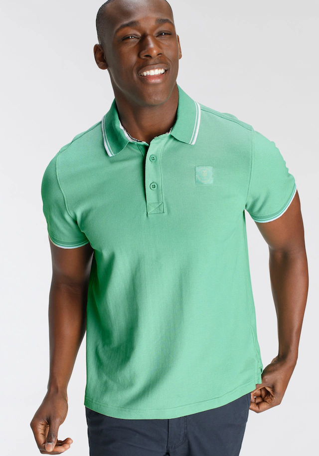 DELMAO Poloshirt »in vielen Sommer Farben! Preis-Leistungs Bestseller!« Trendige lockere Passform, immer perfekt gestylt! Sportlicher Look