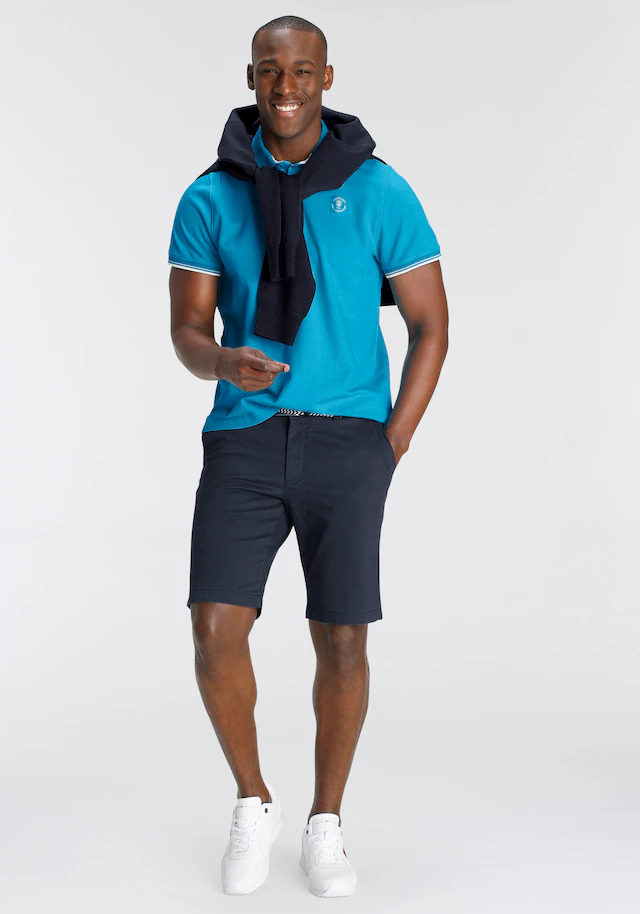 DELMAO Poloshirt »in vielen Sommer Farben! Preis-Leistungs Bestseller!« Trendige lockere Passform, immer perfekt gestylt! Sportlicher Look