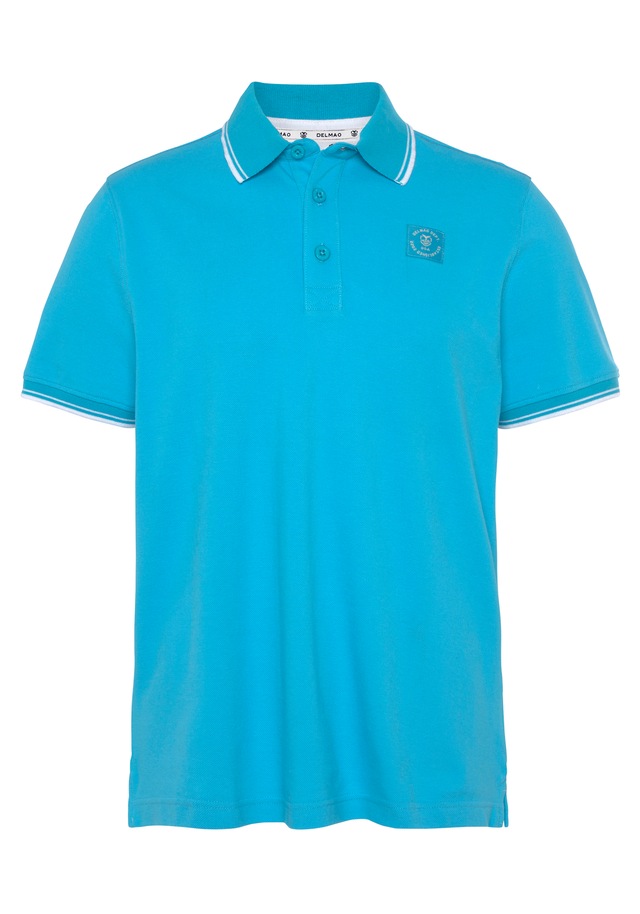 DELMAO Poloshirt »in vielen Sommer Farben! Preis-Leistungs Bestseller!« Trendige lockere Passform, immer perfekt gestylt! Sportlicher Look