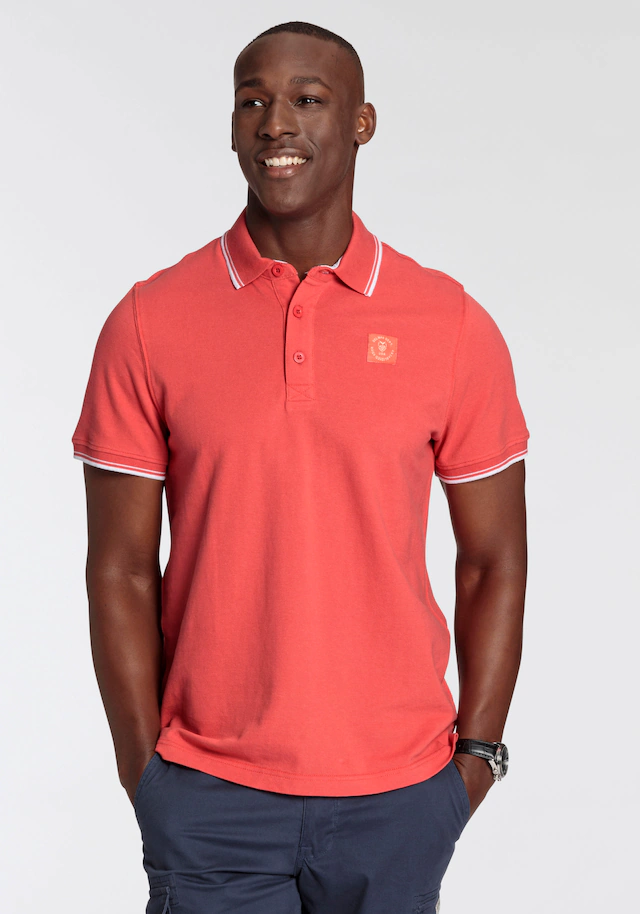 DELMAO Poloshirt »in vielen Sommer Farben! Preis-Leistungs Bestseller!« Trendige lockere Passform, immer perfekt gestylt! Sportlicher Look