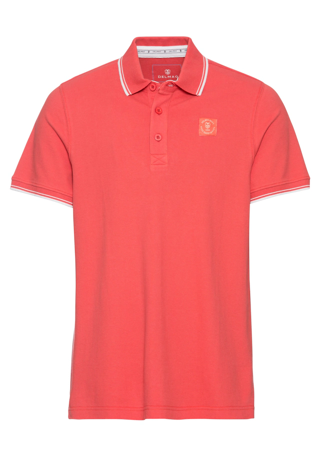 DELMAO Poloshirt »in vielen Sommer Farben! Preis-Leistungs Bestseller!« Trendige lockere Passform, immer perfekt gestylt! Sportlicher Look