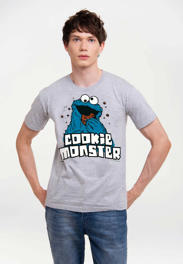 LOGOSHIRT T-Shirt »Sesamstrasse - Krümelmonster« mit coolem Print