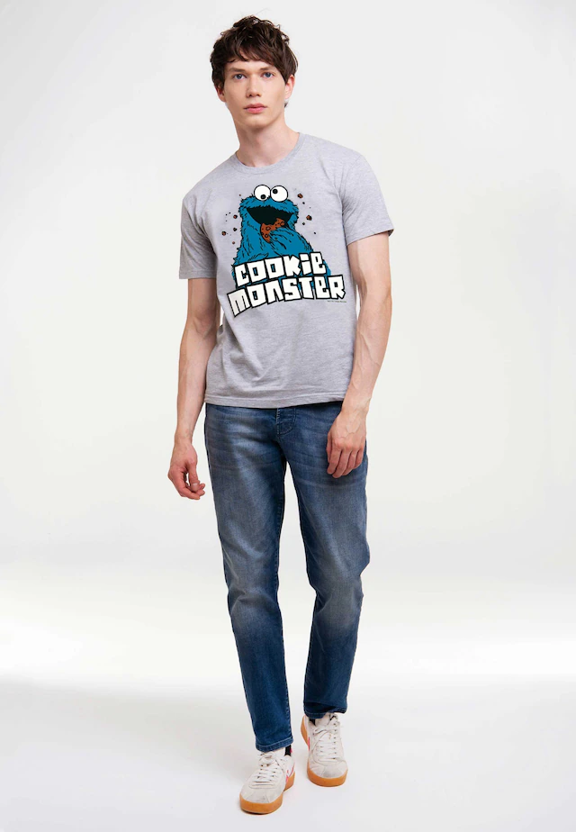 LOGOSHIRT T-Shirt »Sesamstrasse - Krümelmonster« mit coolem Print