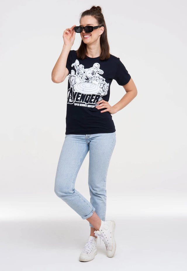 LOGOSHIRT T-Shirt »Marvel Comics - Avengers« mit lizenziertem Print