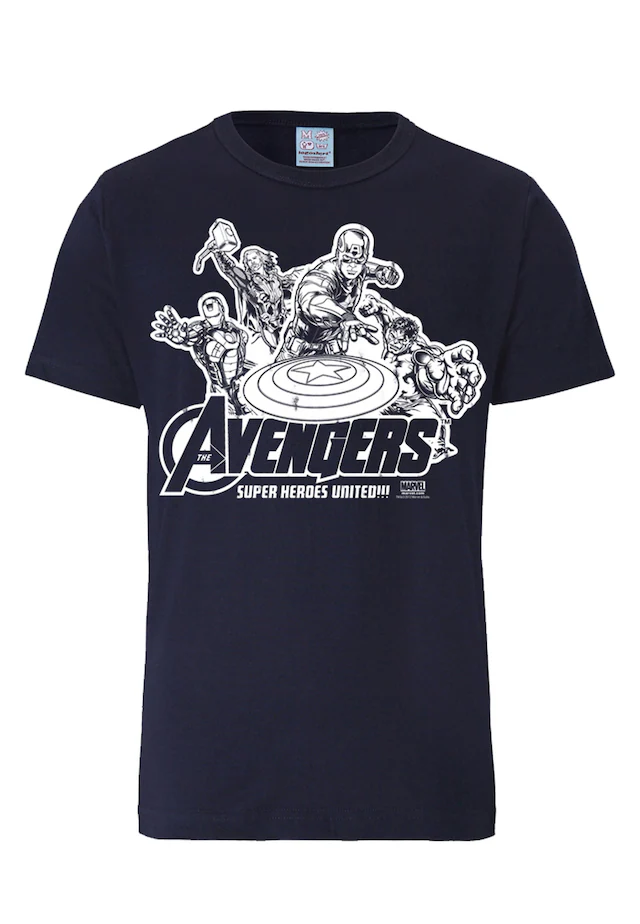 LOGOSHIRT T-Shirt »Marvel Comics - Avengers« mit lizenziertem Print