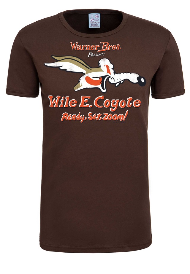 LOGOSHIRT T-Shirt »Coyote« mit großem Looney Tunes-Druck