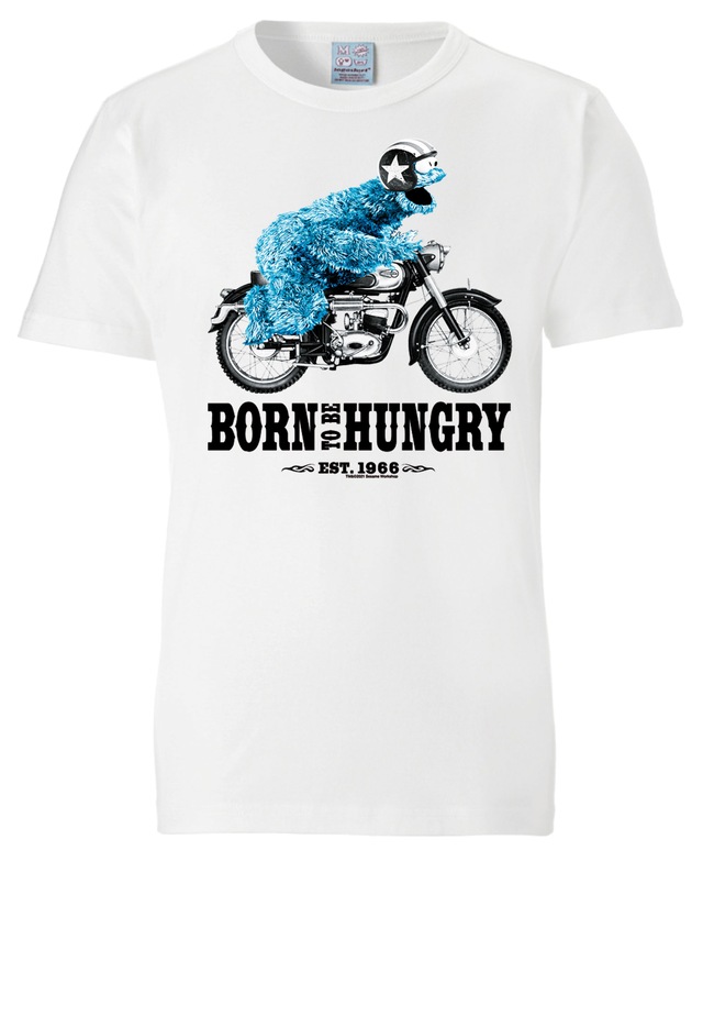 LOGOSHIRT T-Shirt »Sesamstraße - Krümelmonster Motorrad« mit lizenziertem Print