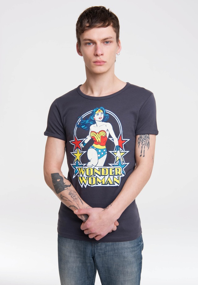 LOGOSHIRT T-Shirt »Wonder Woman« mit trendigem Retro-Print