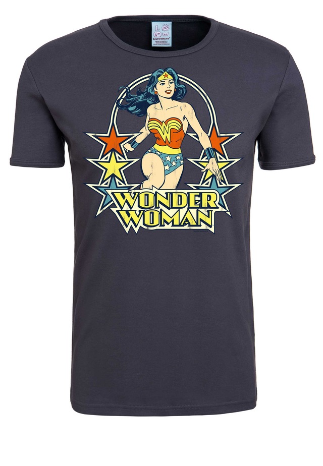 LOGOSHIRT T-Shirt »Wonder Woman« mit trendigem Retro-Print