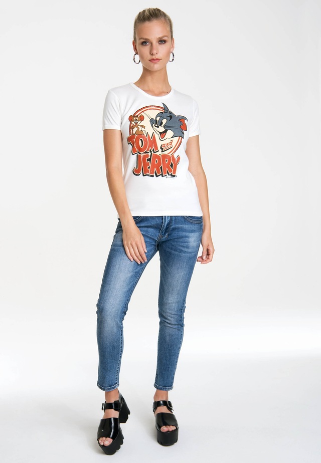 LOGOSHIRT T-Shirt »Tom & Jerry-Logo« mit lizenziertem Originaldesign