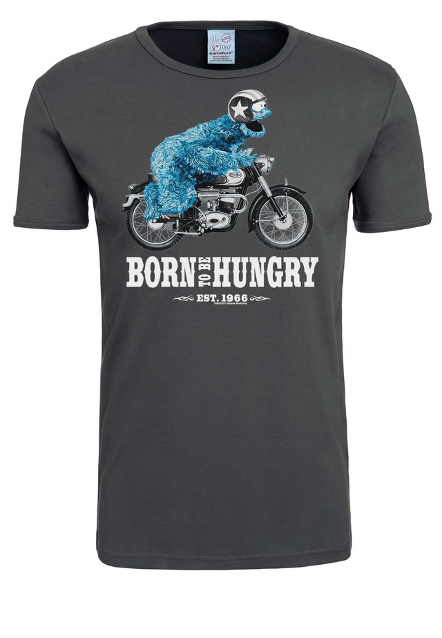 LOGOSHIRT T-Shirt »Sesamstrasse – Krümelmonster Motorrad« mit lizenziertem Print