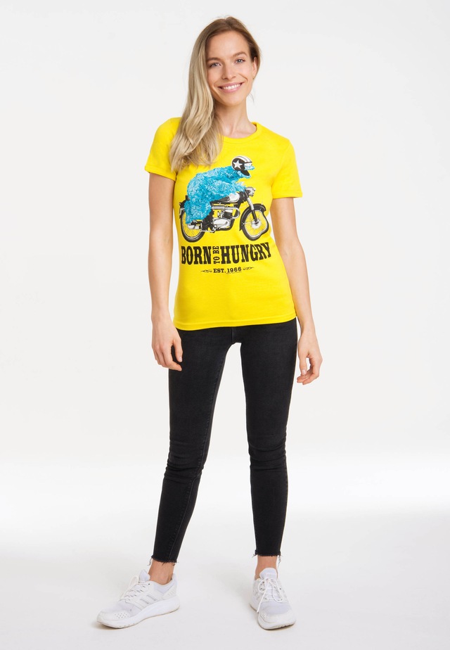 LOGOSHIRT T-Shirt »Sesamstrasse – Krümelmonster Motorrad« mit lizenziertem Print