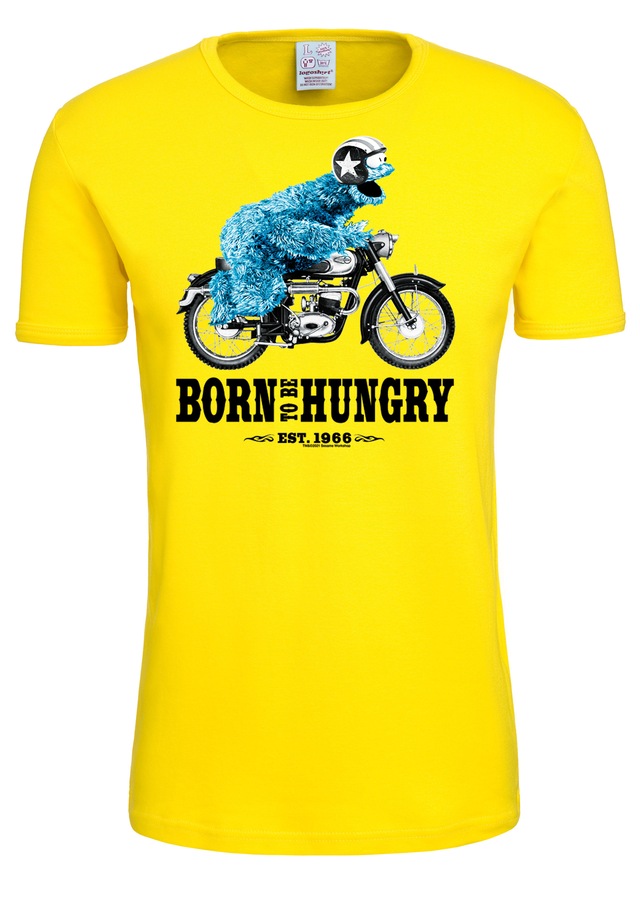 LOGOSHIRT T-Shirt »Sesamstrasse – Krümelmonster Motorrad« mit lizenziertem Print