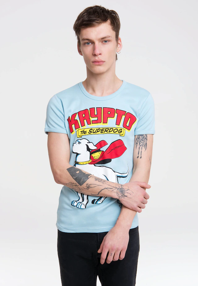 LOGOSHIRT T-Shirt »The Superdog« mit rundem Ausschnitt